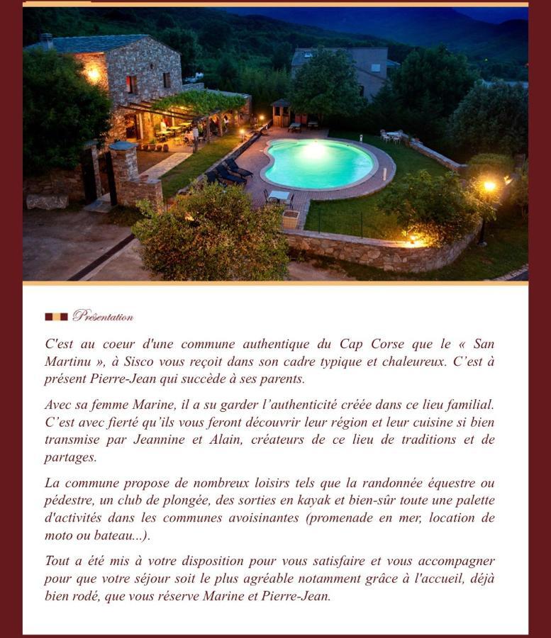 Ferme U San Martinu Bed & Breakfast Sisco Exterior photo